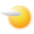 High clouds / partly cloudy