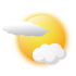 Low clouds / partly cloudy