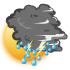 Fine spells with occasional thunderstorms