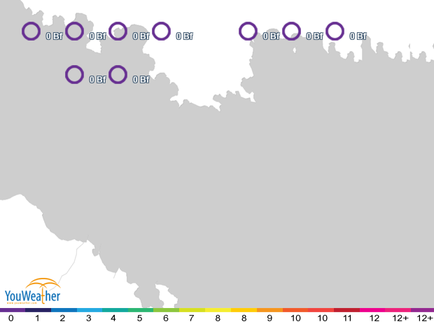 Weather map of 