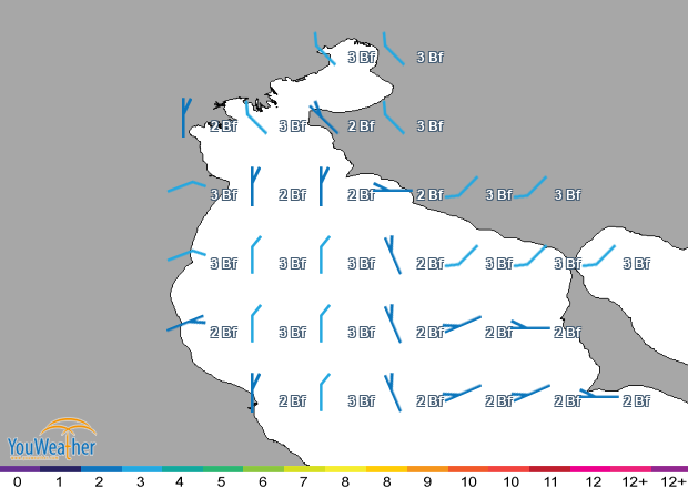 Weather map of 