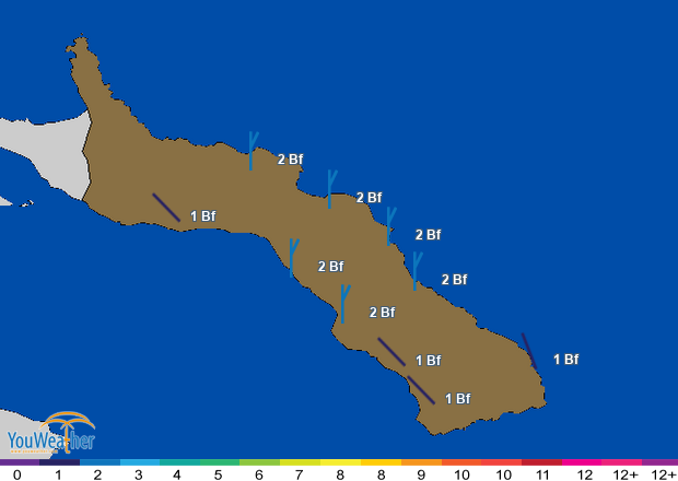 Weather map of 