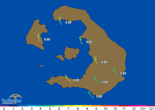 Weather map of 