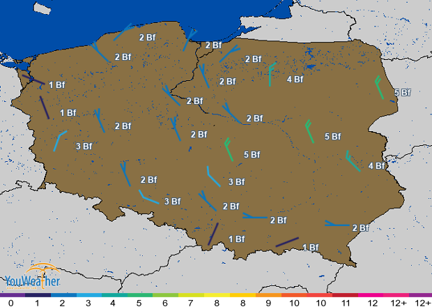 Weather map of 
