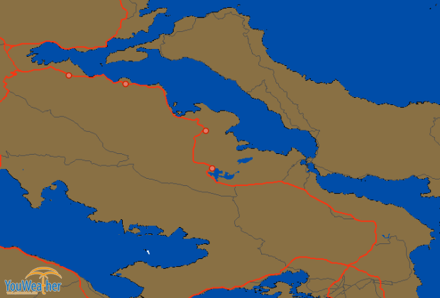 Weather map of 