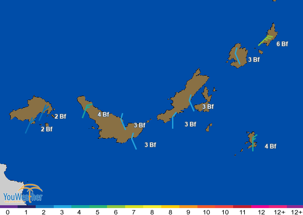 Weather map of 