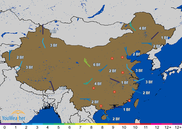 Weather map of 