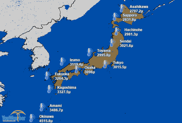 Weather map of 