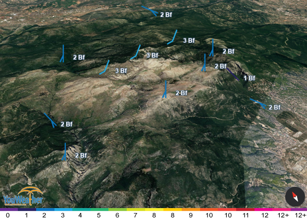 Weather map of 