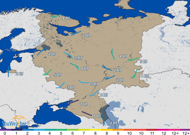 Weather map of 