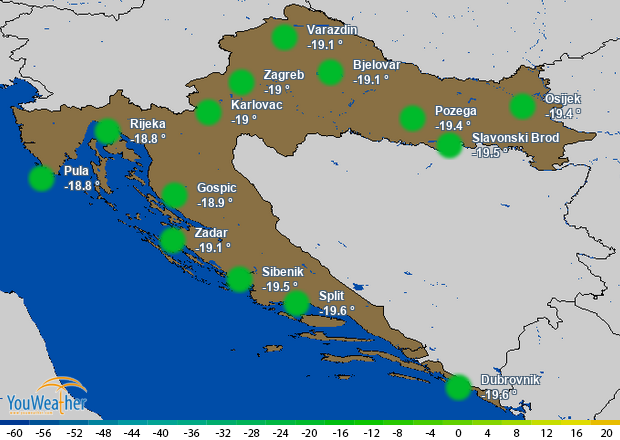 Weather map of 