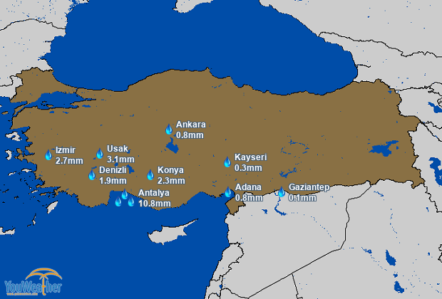 Weather map of 