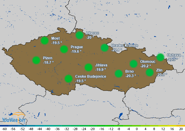 Weather map of 
