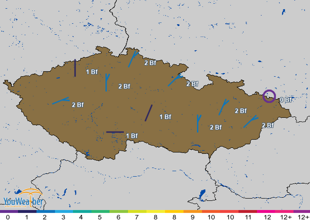 Weather map of 