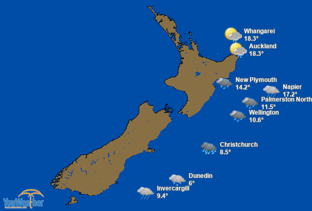 Weather map of 