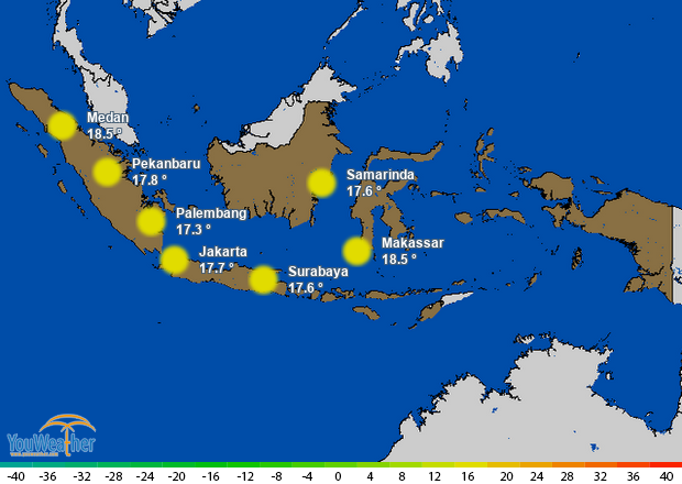 Weather map of 