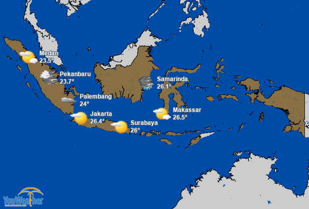 Weather map of 