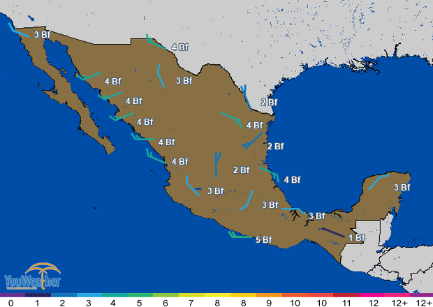 Weather map of 