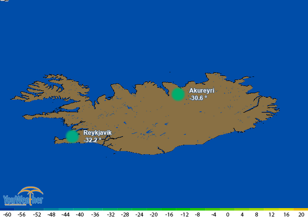 Weather map of 
