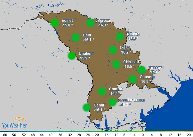 Weather map of 