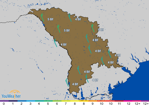 Weather map of 