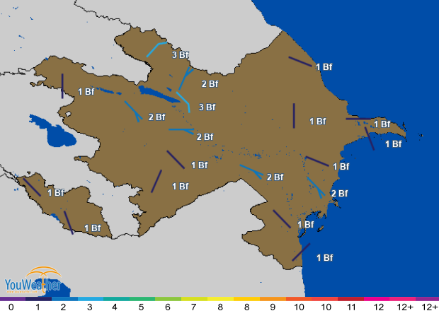 Weather map of 