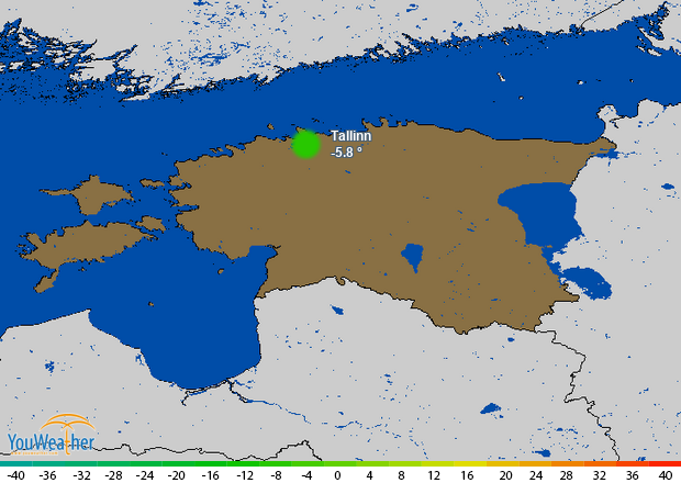 Weather map of 