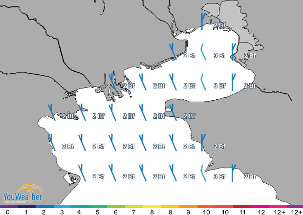 Weather map of 