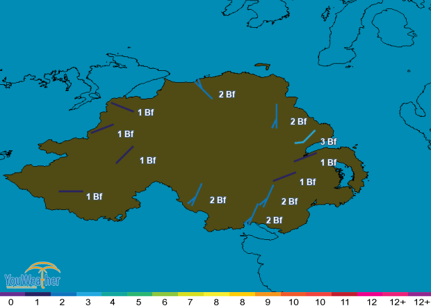 Weather map of 