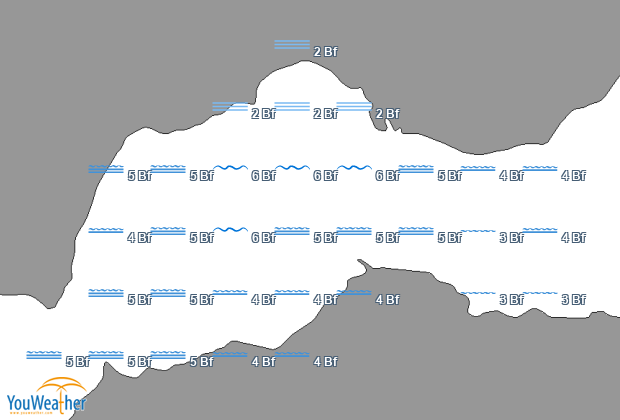 Sea map of 