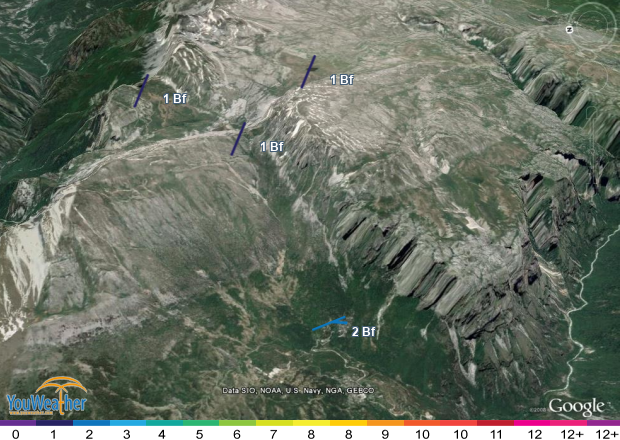 Weather map of 