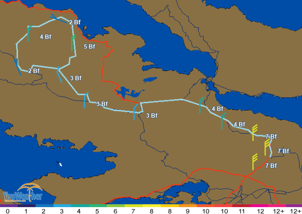 Weather map of 