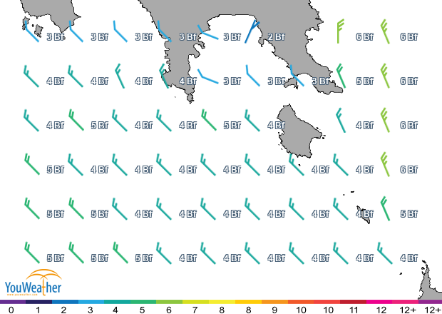 Weather map of 