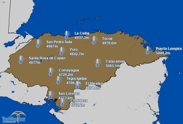 Weather map of 