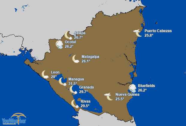 Weather map of 