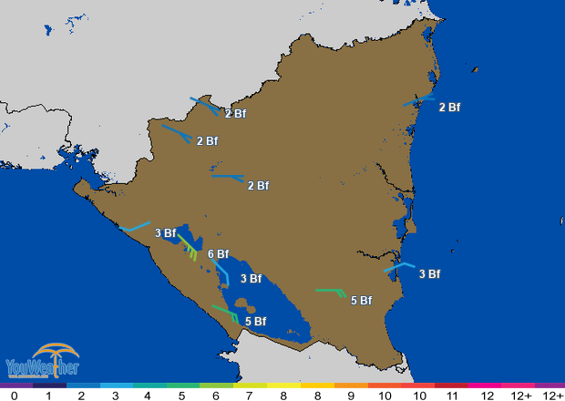 Weather map of 