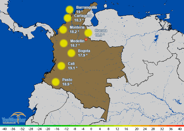 Weather map of 