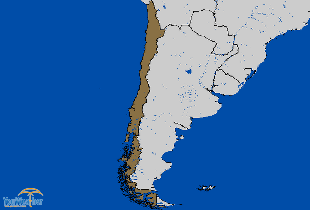 Weather map of 