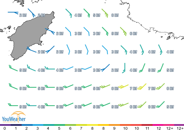 Weather map of 
