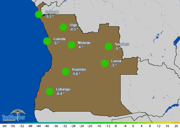 Weather map of 