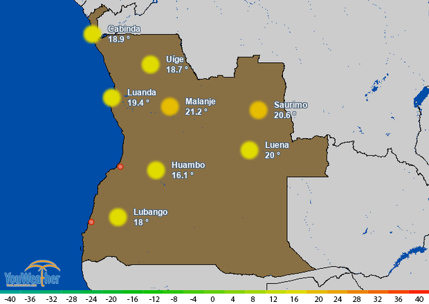 Weather map of 