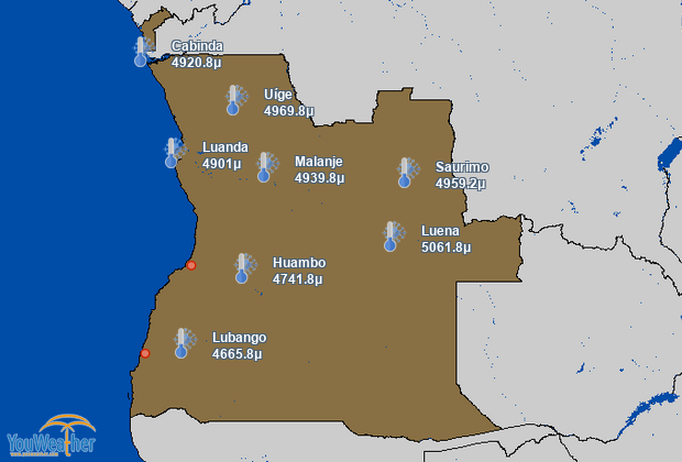 Weather map of 