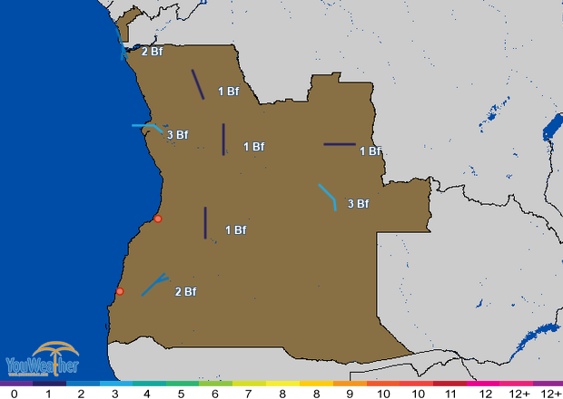 Weather map of 
