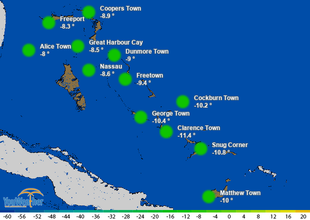 Weather map of 