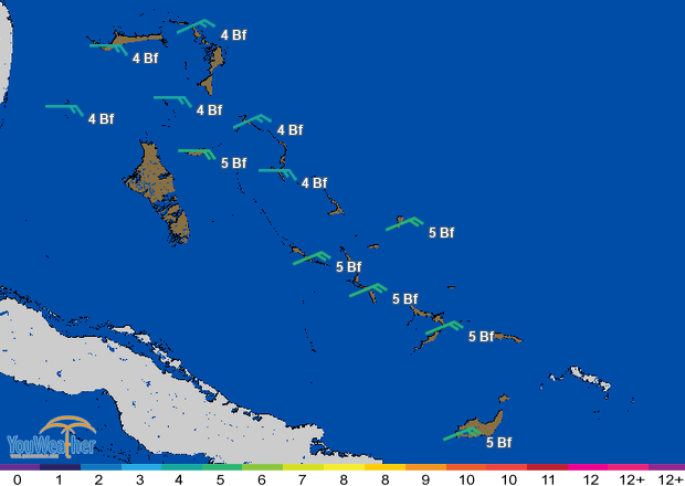 Weather map of 