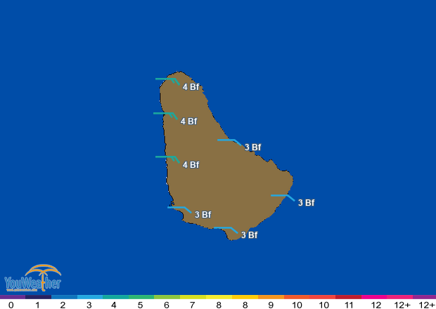 Weather map of 