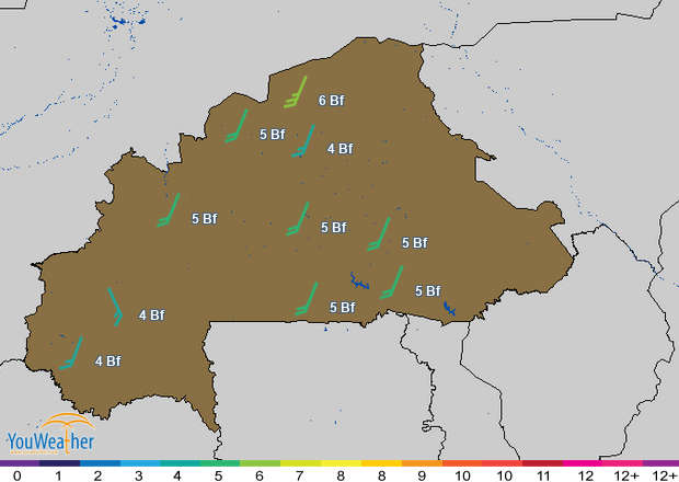 Weather map of 