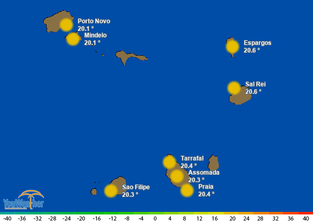 Weather map of 