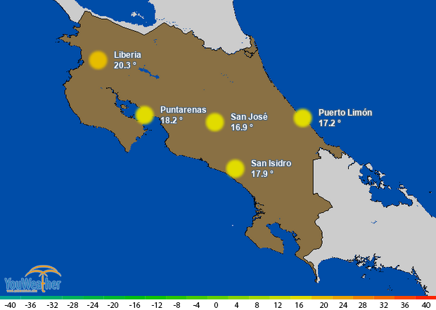 Weather map of 
