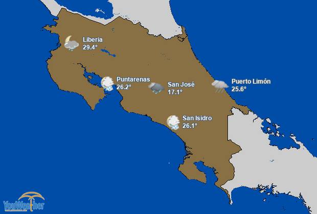 Weather map of 